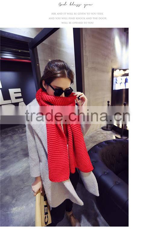 200*40cm New Popular Knitting Scarf Women Neck Thicken Scarf Winter Warm Scarves