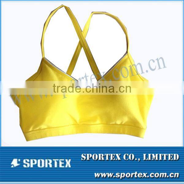 Women athletic wear, Ladies yoga top bra , gym sports bra