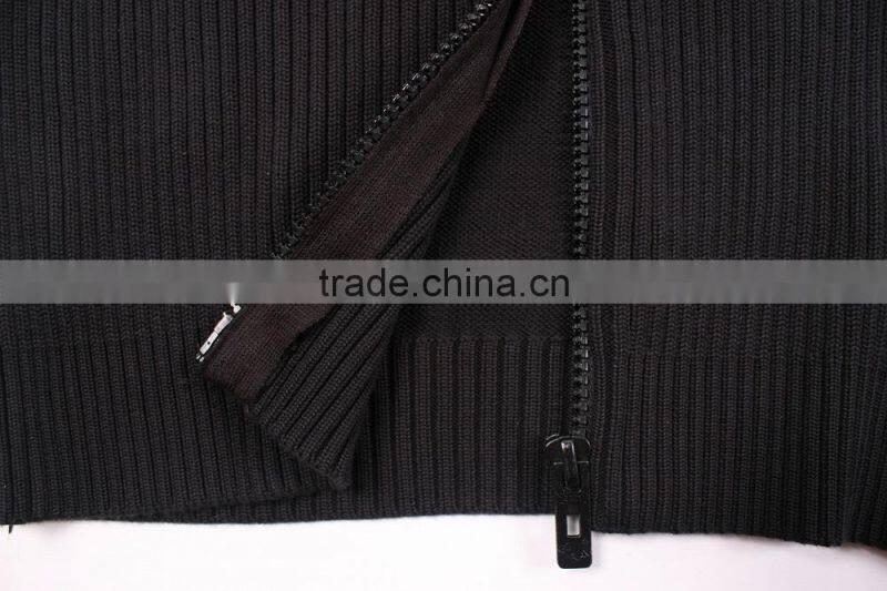 Fashion Long Sleeve Black Cardigan Sweaters For Men