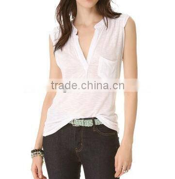 fashion designs white rayon summer blouse