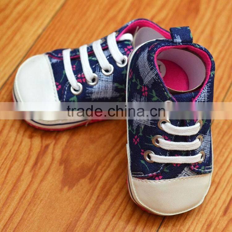 Flower printed baby sportschuhe