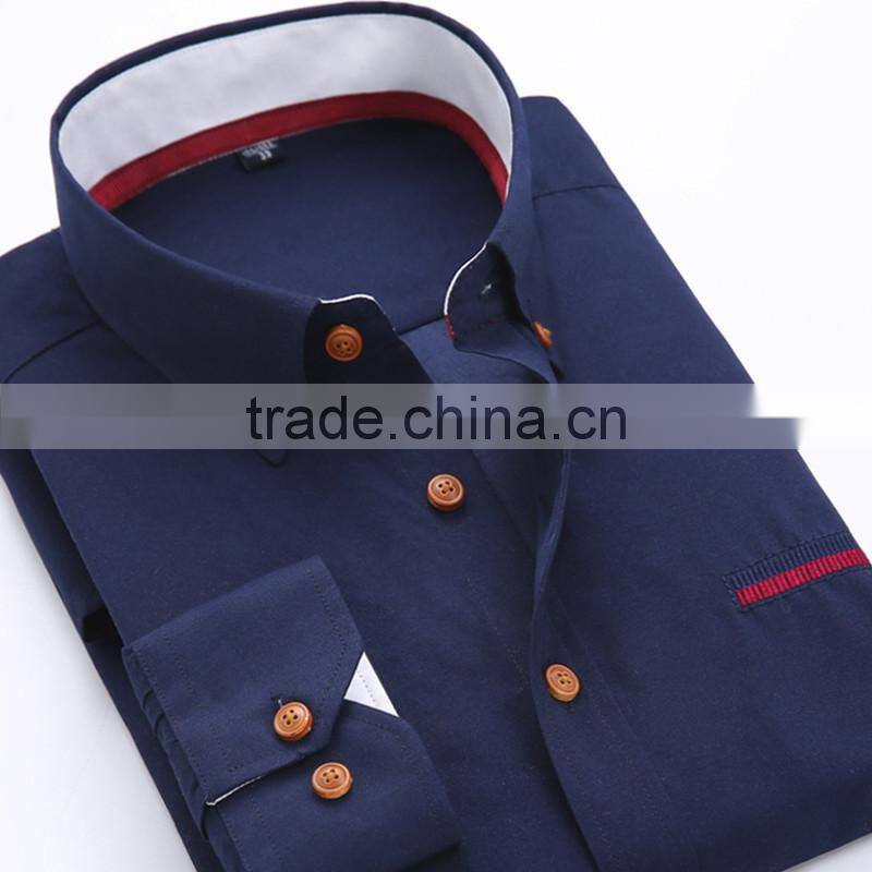 High quality customise 2016 new arrival cheap mens uniform office shirt with private logo