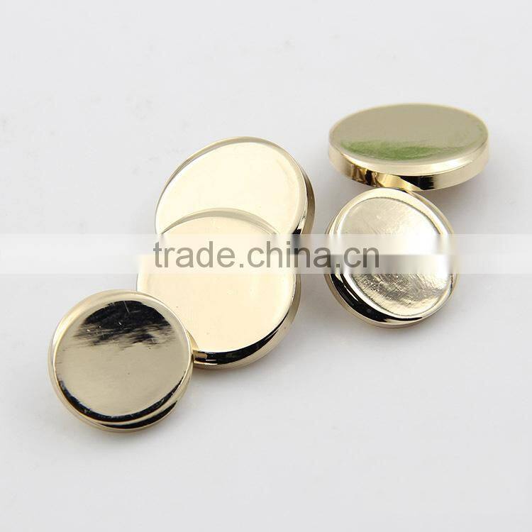 Hot Sale Golden 15mm 20mm Flat Women Shirt Custom Metal Sewing Buttons