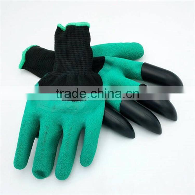 Unisex Garden Gloves For Digging & Planting No More Worn Out Fingertips with bear claws