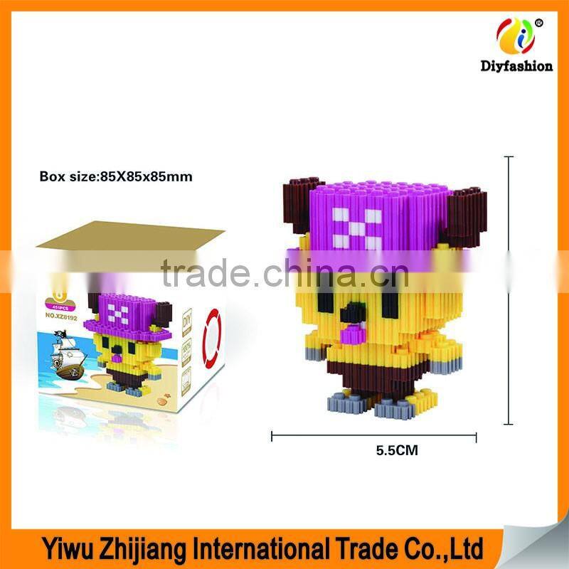 2017 Hot Sale Cartoon Figure Mode 3D Mini Diamond Intelligence Development Building Blocks for Childrens As Gift Toys