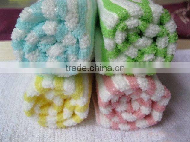 colour stripe microfiber towel stripe cleaning cloth colored saxophones hand towel