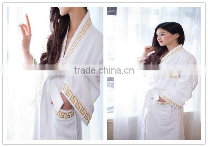 High quality star hotel velour cotton bath robe