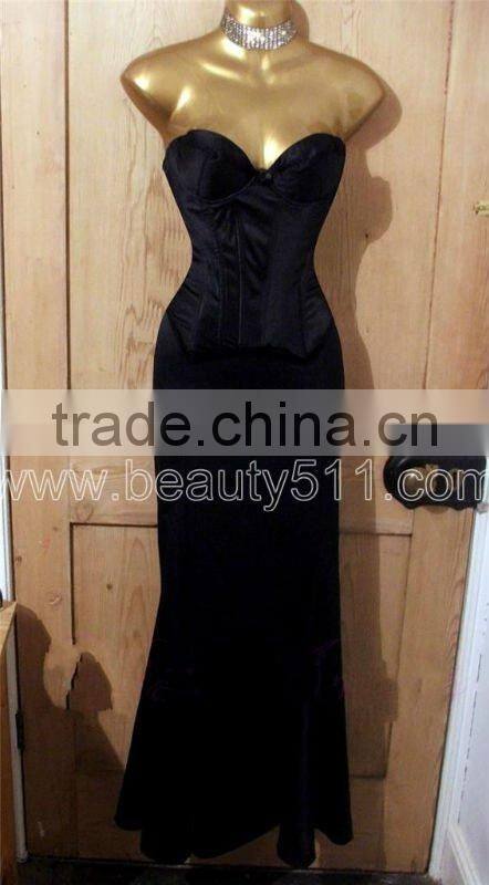 New Style Vintage 40s 50s style Satin Hollywood Wiggle Fishtail Diva Corset dress Skirt GP011