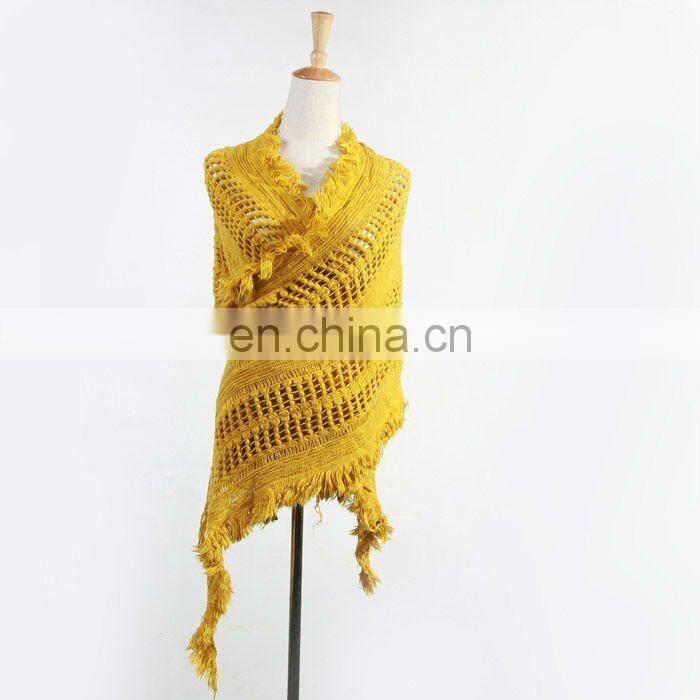 2012 fashion ladies solid color jacquard winter knitted shawl