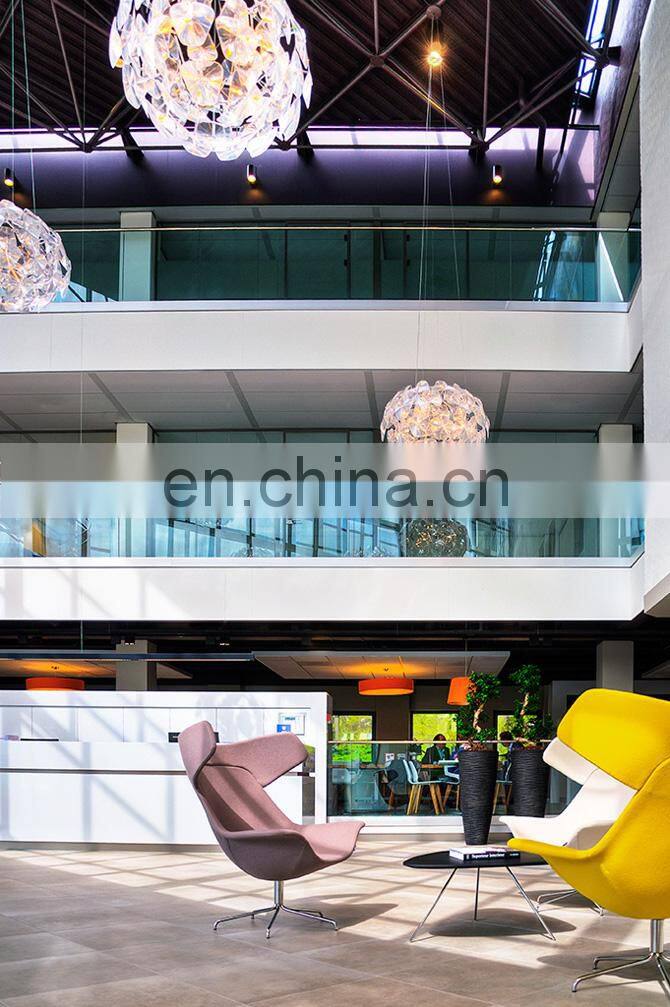 Glass aluminum handrail brushed