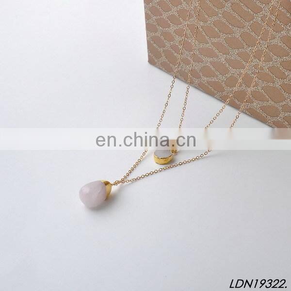 Druzy Stone Necklace Crystal Necklace