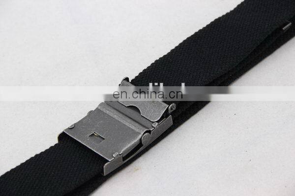 Canvas Belt With Metal Buckle Nickel-Free Belt Buckle