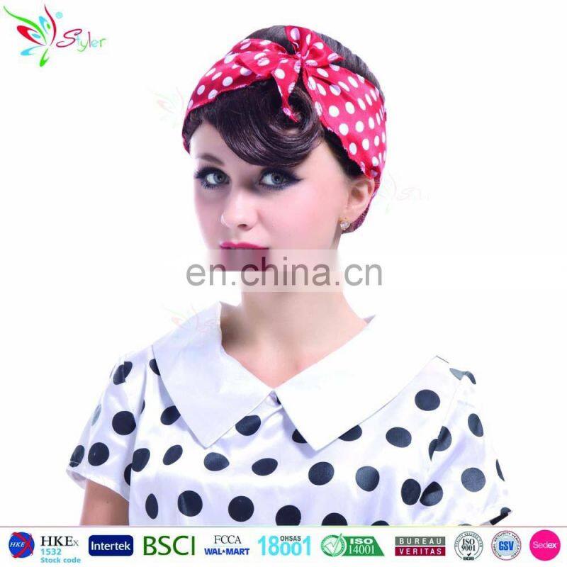 Styler Brand retro style synthetic hair women 8 inch wigs for party