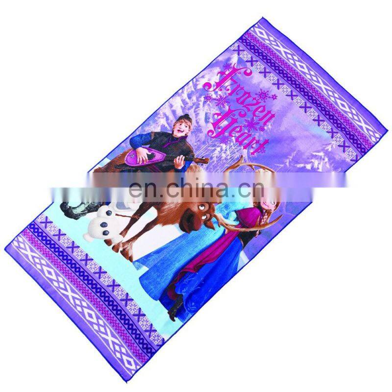 Customized printing cotton towel on promotion