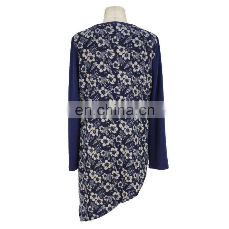 Floral Print Mid-aged Women Loose Fit Dress Guangzhou Clothing