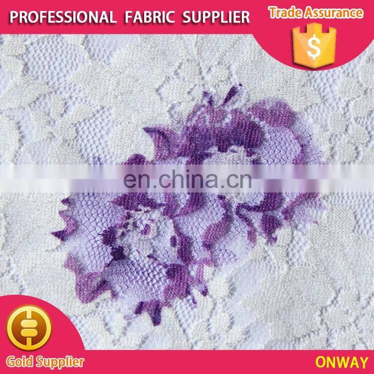 beautiful flower burnt-out polyester/cotton solid lace for all ladies' garment accessories
