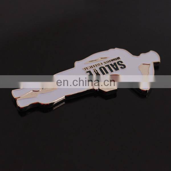 custom character shape metal bottle opener