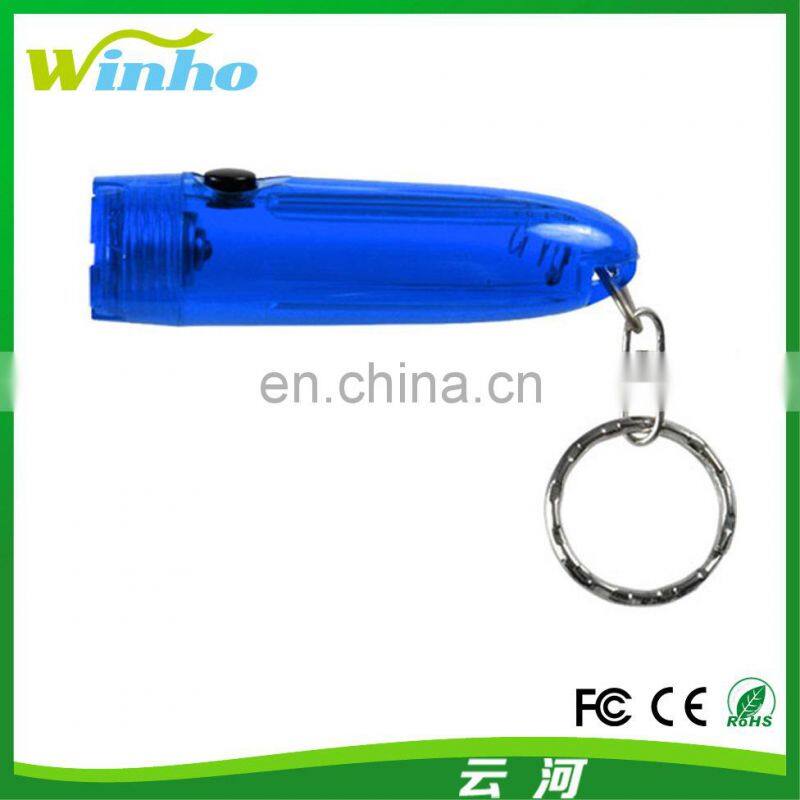 Winho customized style plastic Cylinder led KeyChain