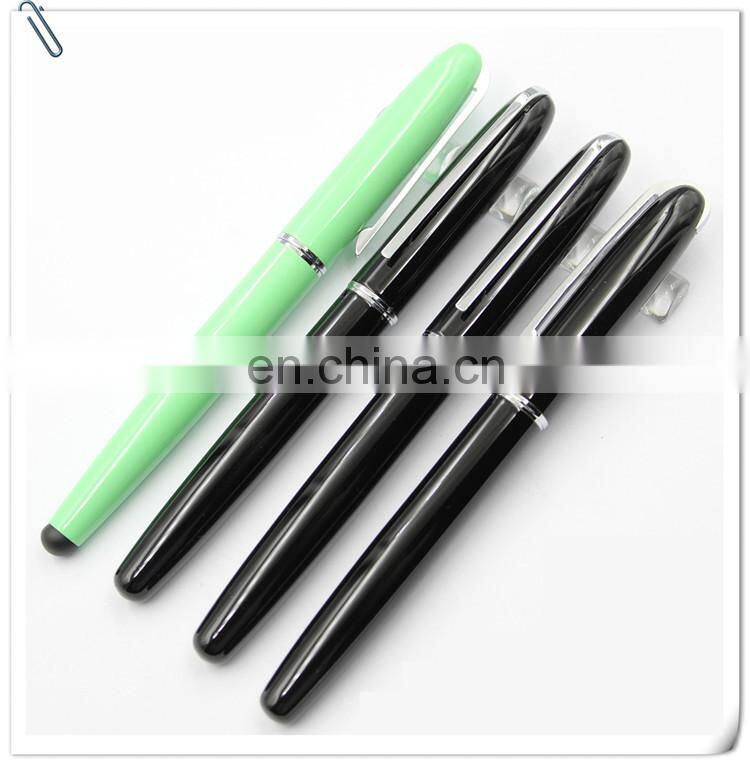 twist action colorful polished barrel metal l ballpoint ball pen with shiny chrome accents