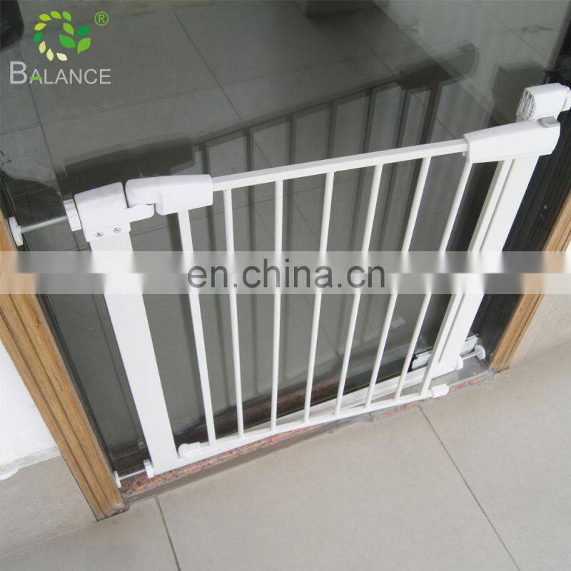 Pressure mounted gate Metal door and stairs baby safety gate
