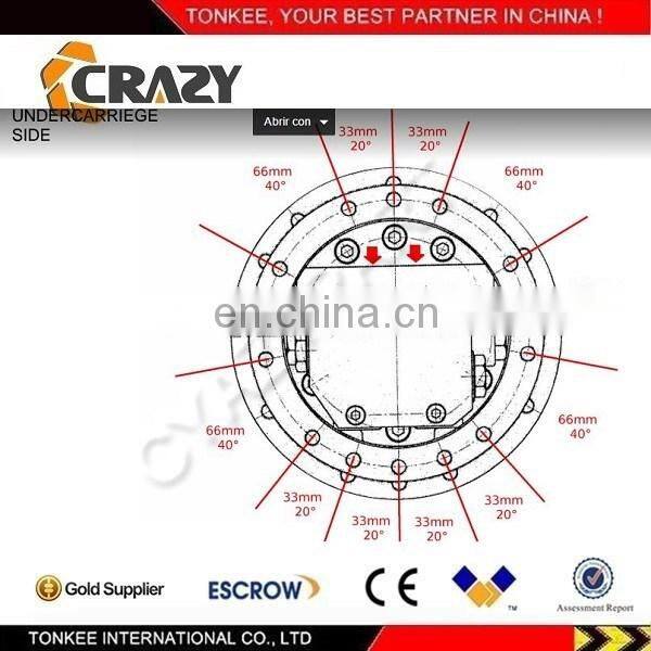 PC35MR-2 FINAL DRIVE ASSY TRAVEL MOTOR,22L-60-21101,22F-60-31100,PHV-3B-35B-8841A,PHV-3B-35BP-9T-8243A, PHV-3B-35B-PT-8974A