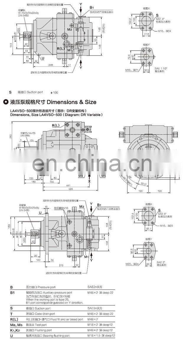 A4VSO250LR2/30R-VPB13N00 Axial Piston Variable Pump