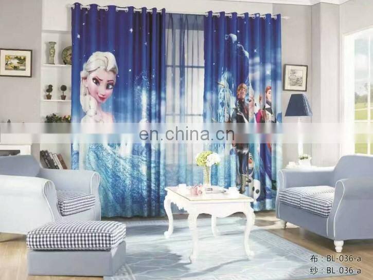 3D blackout curtain of hotel blackout window curtain