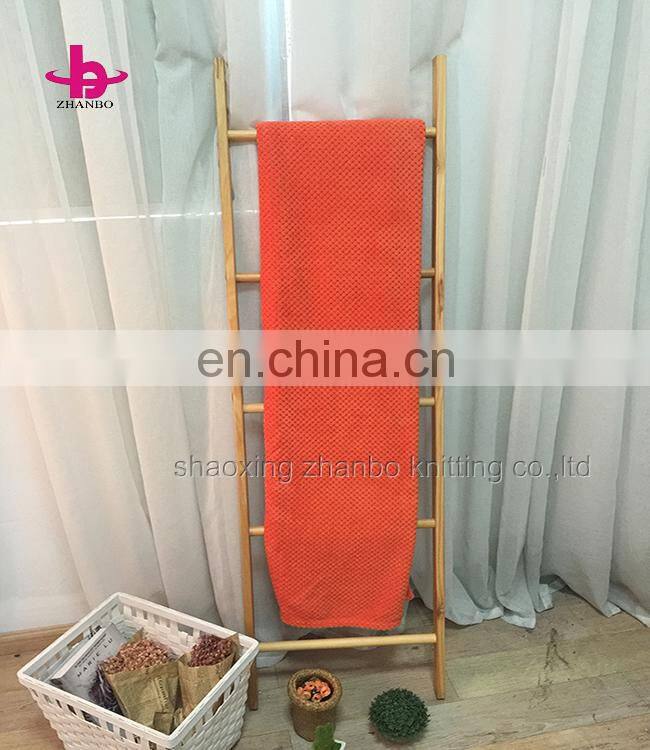 2018 Colorful pineapple print jacquard coral fleece blanket