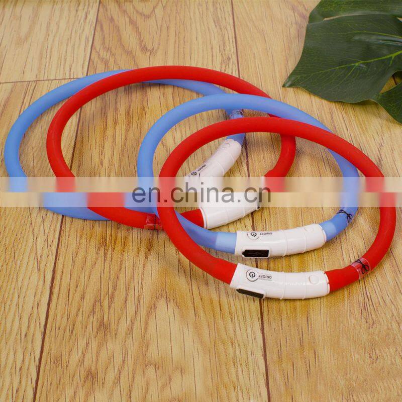Wholesale Factory Manufacturer Retractable Led Pet Dog Leash and Collar Set With Led Light