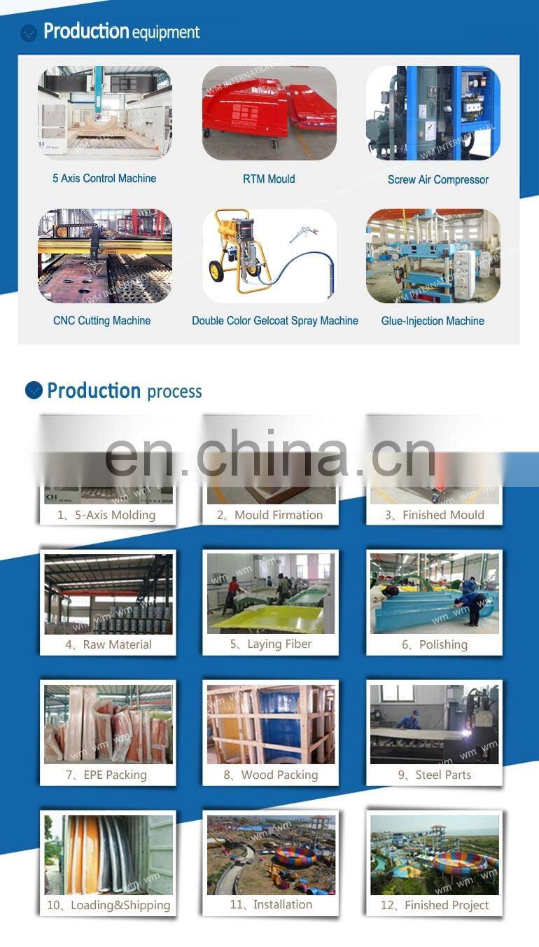 High Return Water Roller Coaster Slide For Waterpark With CE Certificate