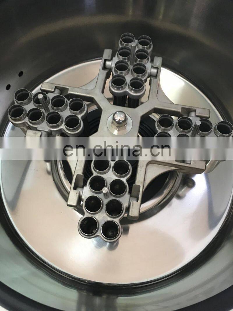 Liquid Crystal Display benchtop laboratory centrifuge 100ml rotor