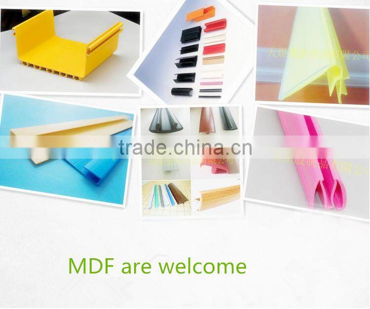 helmet pvc plastic u shape strip black with chrome or silver color