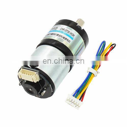Chihai Motor CHP-36GP-3429K-ABHL DC Magnetic Holzer Encoder Planetary Deceleration Gear Motor 12.0V 6.0v Flange with mounting