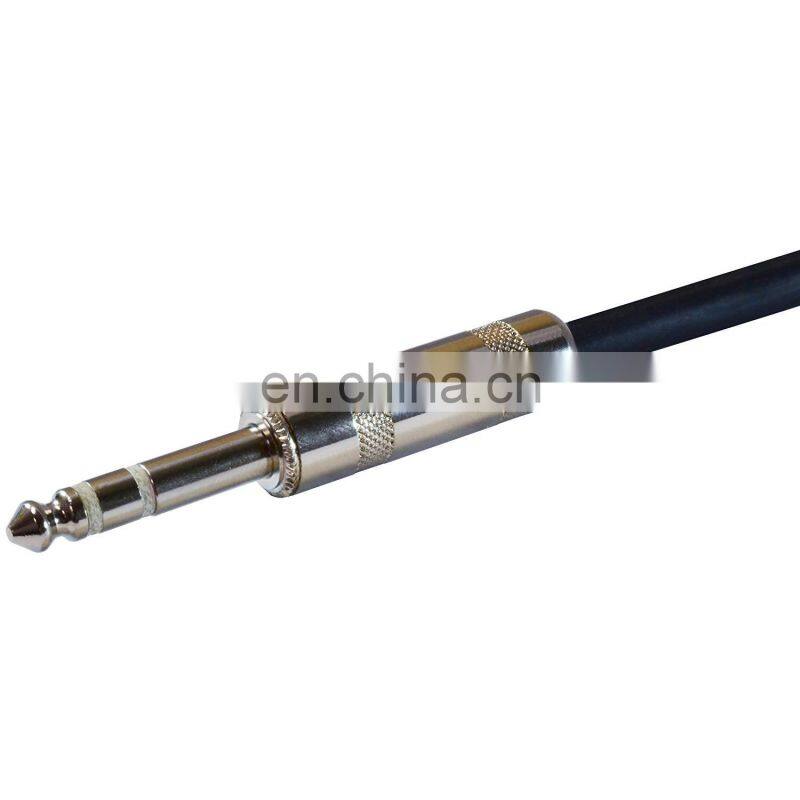 welding type straight 1/4" Plugs for Patch Cables, Balanced Cables, Snakes - TRS Male Stereo 1/4 Inch Phono 6.3mm Phone Plug