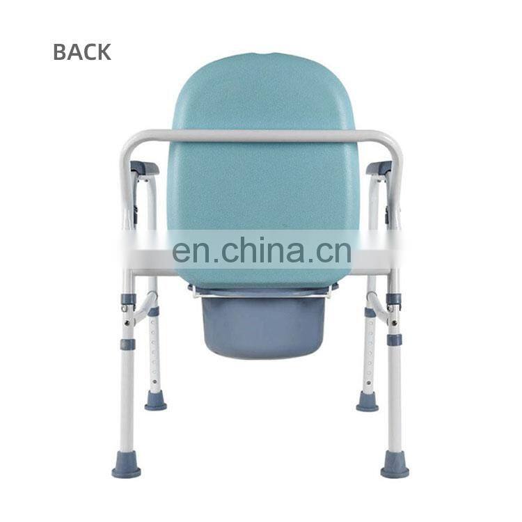 Cheap Wholesale toilet chair Adjustable Bath Chair Hospital Nursing Toilet Chair