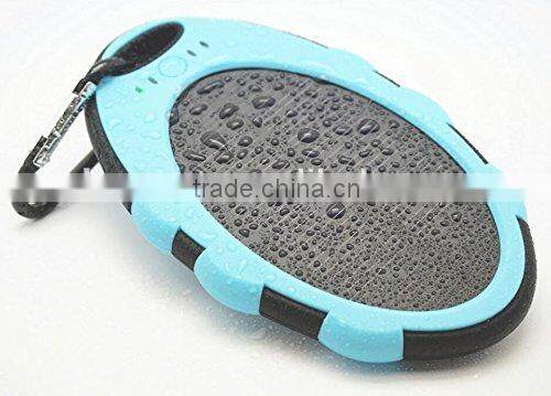 5000mah solar energy power bank, waterproof solar power bank charger