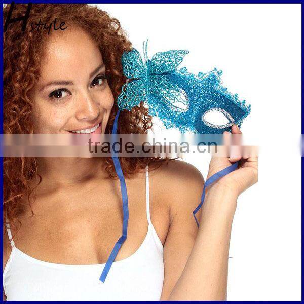 Top Quality Venetian Party Masks Masquerade Ostrich Feather Masks For Women SCM0037