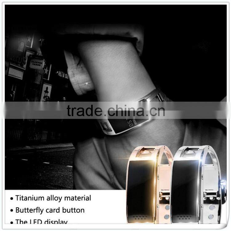 Stainless Steel OLED screen metal band D8 smart watch smart bracelet