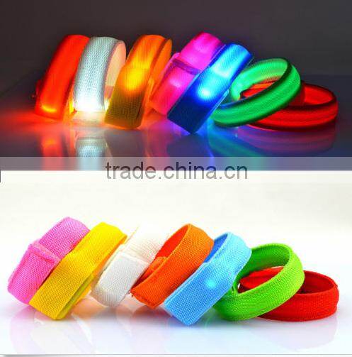 Cool Stylish Flashing LED Light Wrist Band Glow Armband Night Fun Wrist Strap