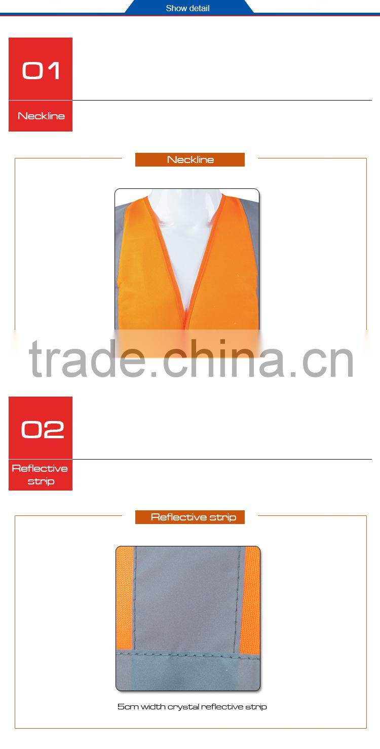 Cheap high visible road safety reflective vest RF003