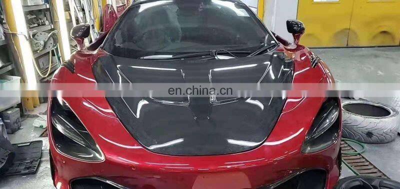 Runde TOPCA Style Carbon Fiber And Fiberglass Material Bumper Engine Hood Body Kits For 2017-2019 Mclaren 720s Upgrade