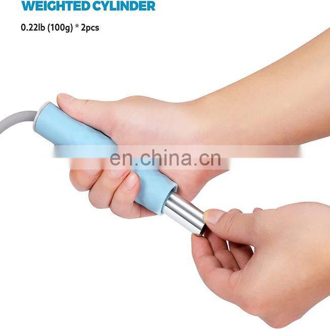 1LB Heavy Weighted 3mJump Ropes With Comfort Grip Weight Skipping Rope