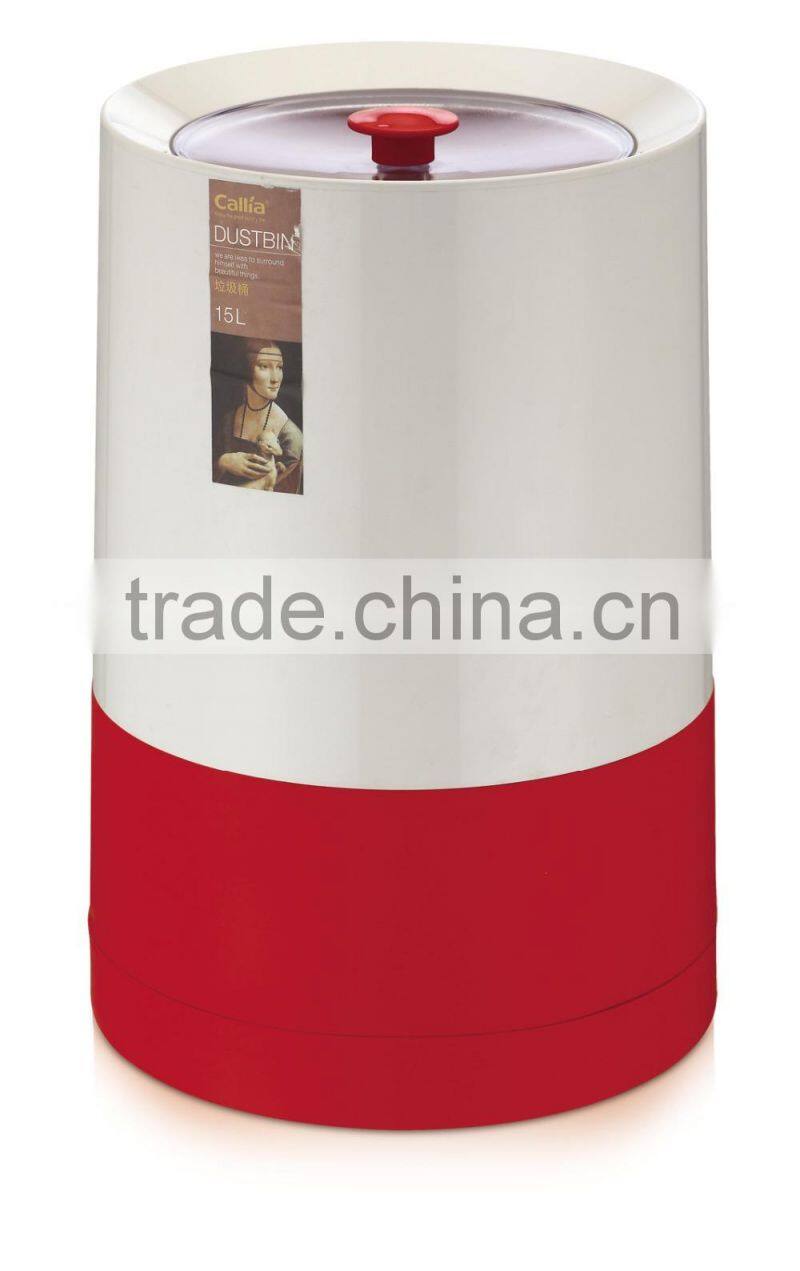 high quality wholesale Novelty round Home Plastic Trash Can