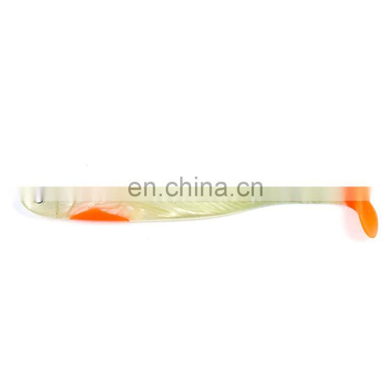 JOHNCOO 14.5cm 13g Saltwater Fishing Lure Shad Soft Bait 3D Eyes Silicone Artificial Fish Bait Soft Plastic Lure 3pcs/bag