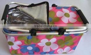 folding picnic basket with aluminium frame