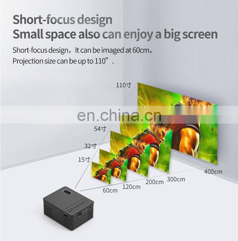 2020 newest products mini projector Home Theater Multimedia USB/TF new hot smart led pocket UC26