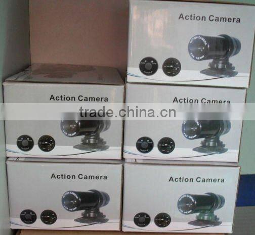 AV output waterproof sports action camera with CE,ROHS,FCC certificates