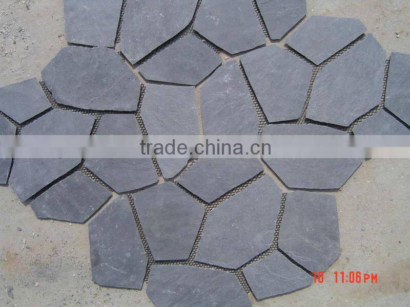 Natual Black Slate Floor Tile