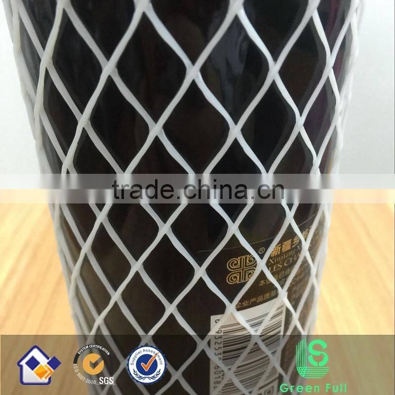 100% new HDPE milk white Extruded Wine Glass Bottle Protection Sleeve Net ( factory )