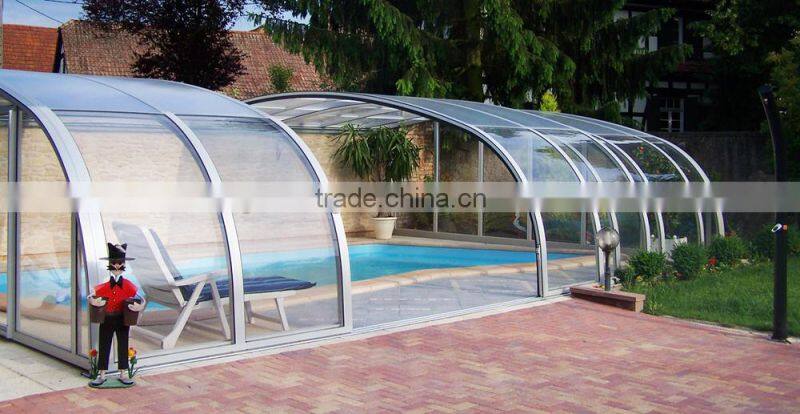 Low to mid height swimming pool cover